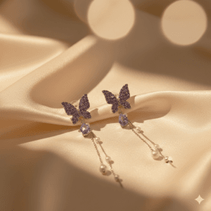 Butterfly Pearl Earrings