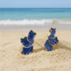 Blue Petal Earrings
